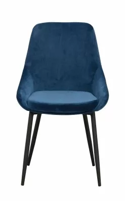 Rowico AB SIERRA Tuoli Samettiverhoilulla -säilytyshuonekalukauppa 110396 a sierra stol morkbla sammet r