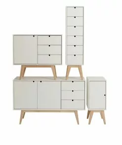 Kiteen Huonekalutehdas Oy. NOTTE Lipasto Korkea -säilytyshuonekalukauppa 922959 Notte pino 2