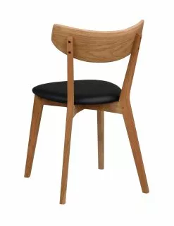 Rowico AB AMI Tuoli Varastovärit -säilytyshuonekalukauppa Ami tuoli lv tammi PU musta 113031 4