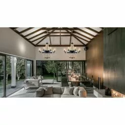 Valaisin Grönlund Oy ANTIQUE 6-vp Kattokruunu Ø 62 Cm -säilytyshuonekalukauppa Antique 6 kattovalaisin milj 2