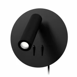 Valaisin Grönlund Oy BONN ROUND Seinävalaisin Ø 20 Cm -säilytyshuonekalukauppa Bonn Round musta 4