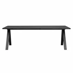 Rowico AB CARRADALE Ruokapöytä 220 X 100 Cm V-mallisilla Metallijaloilla 26 Rowico AB CARRADALE Ruokapöytä 220 X 100 Cm V-mallisilla Metallijaloilla -säilytyshuonekalukauppa Carradale ruokapoyta 120326 musta