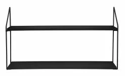 Schou Company A/S DAY Seinähylly 60 Cm 2-tasoinen -säilytyshuonekalukauppa Day seinahylly 2os musta 2