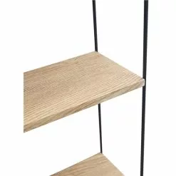 Schou Company A/S DAY Seinähylly 59 Cm 5-tasoinen -säilytyshuonekalukauppa Day seinahylly ruskea musta detalj