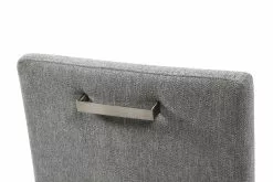 Pohjanmaan Kaluste Oy DECO LUX Tuoli Tammi -säilytyshuonekalukauppa Deco Lux tuoli Smoked tammi Rodeo104 harmaa detalj