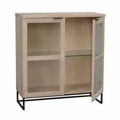 Rowico AB EVERETT Vitriinikaappi 95 Cm -säilytyshuonekalukauppa Everett kaappi 105 kuultovalko 18771 2