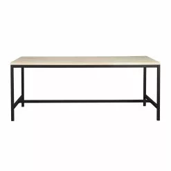 Rowico AB EVERETT Ruokapöytä -säilytyshuonekalukauppa Everett ruokapoyta 180 valkokuulto musta 118764