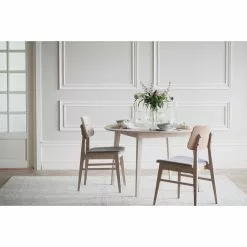 Rowico AB FILIPPA Ruokapöytä Pyöreä Jatkettava 120 + 45 Cm -säilytyshuonekalukauppa Filippa ruokapoyta valkotammi 113756 Nagano tuolit 119431 miljoo