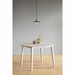 Rowico AB FILIPPA Ruokapöytä Pyöreä Jatkettava 120 + 45 Cm -säilytyshuonekalukauppa Filippa ruokapoyta valkotammi 113756 miljoo