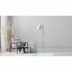 Valaisin Grönlund Oy FINDER Lattiavalaisin 155 Cm -säilytyshuonekalukauppa Finder lattiavalaisin valk milj