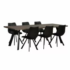 Rowico AB FRED Ruokapöytä -säilytyshuonekalukauppa Fred rr ruokapoyta 240 t.ruskea musta 117430 1