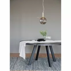 Rowico AB FRED Ruokapöytä Pyöreä 160 Cm 31 Rowico AB FRED Ruokapöytä Pyöreä 160 Cm -säilytyshuonekalukauppa Fred ruokapoyta pyorea savutammi musta 117440 miljoo