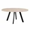Rowico AB FRED Ruokapöytä Pyöreä 160 Cm -säilytyshuonekalukauppa Fred ruokapoyta pyorea valkotammi musta117442