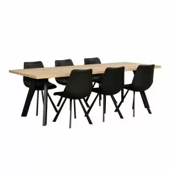 Rowico AB FRED Ruokapöytä -säilytyshuonekalukauppa Fred ruokapoyta rr 240 valkotammi musta 117420