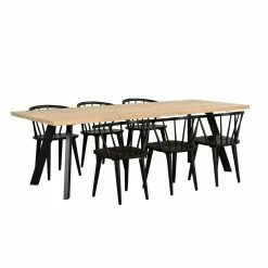 Rowico AB FRED Ruokapöytä -säilytyshuonekalukauppa Fred ruokapoyta rr 240 valkotammi musta 117420 Carmen tuolit