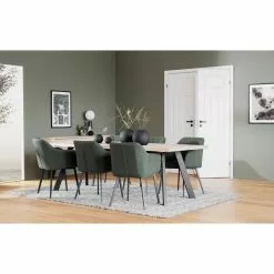 Rowico AB FRED Ruokapöytä -säilytyshuonekalukauppa Fred ruokapoyta rr 240 valkotammi musta 117420 miljoo