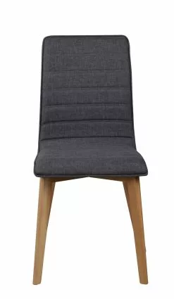Rowico AB GRACY Tuoli Kangasverhoilulla -säilytyshuonekalukauppa Gracy tuoli tummanharmaa tammi 2 1