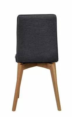 Rowico AB GRACY Tuoli Kangasverhoilulla -säilytyshuonekalukauppa Gracy tuoli tummanharmaa tammi 5 1