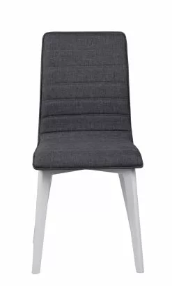 Rowico AB GRACY Tuoli Kangasverhoilulla -säilytyshuonekalukauppa Gracy tuoli tummanharmaa valkoinen 2 1