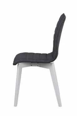 Rowico AB GRACY Tuoli Kangasverhoilulla -säilytyshuonekalukauppa Gracy tuoli tummanharmaa valkoinen 3 1