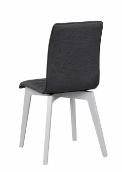 Rowico AB GRACY Tuoli Kangasverhoilulla -säilytyshuonekalukauppa Gracy tuoli tummanharmaa valkoinen 4 1