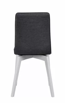 Rowico AB GRACY Tuoli Kangasverhoilulla -säilytyshuonekalukauppa Gracy tuoli tummanharmaa valkoinen 5 1