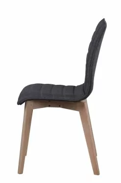 Rowico AB GRACY Tuoli Kangasverhoilulla -säilytyshuonekalukauppa Gracy tuoli tummanharmaa valkotammi 3