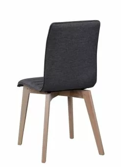 Rowico AB GRACY Tuoli Kangasverhoilulla -säilytyshuonekalukauppa Gracy tuoli tummanharmaa valkotammi 4