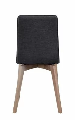 Rowico AB GRACY Tuoli Kangasverhoilulla -säilytyshuonekalukauppa Gracy tuoli tummanharmaa valkotammi 5