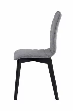 Rowico AB GRACY Tuoli Kangasverhoilulla -säilytyshuonekalukauppa Gracy tuoli vaaleanharmaa musta 3 1