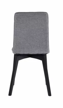 Rowico AB GRACY Tuoli Kangasverhoilulla -säilytyshuonekalukauppa Gracy tuoli vaaleanharmaa musta 5 1