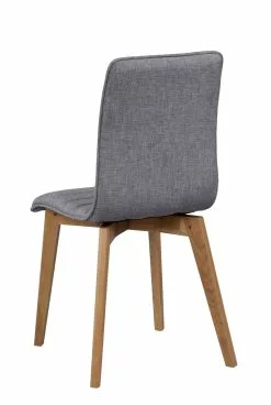 Rowico AB GRACY Tuoli Kangasverhoilulla -säilytyshuonekalukauppa Gracy tuoli vaaleanharmaa tammi 4 1