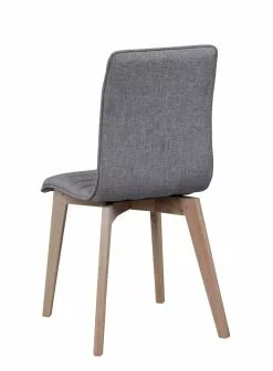 Rowico AB GRACY Tuoli Kangasverhoilulla -säilytyshuonekalukauppa Gracy tuoli vaaleanharmaa valkotammi 4 1