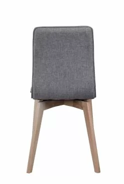 Rowico AB GRACY Tuoli Kangasverhoilulla -säilytyshuonekalukauppa Gracy tuoli vaaleanharmaa valkotammi 5 1