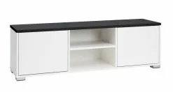 Leo-Matti Ojala Oy KIVI Tv-taso 144 Cm 2 Ovea Ja Avo-osa -säilytyshuonekalukauppa Kivi taso 148cm 2 ovi avo musta jalat 3cm