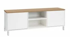 Leo-Matti Ojala Oy KIVI Tv-taso 144 Cm 2 Ovea Ja Avo-osa -säilytyshuonekalukauppa Kivi taso 148cm 2 ovi avo tammi jalat 10cm