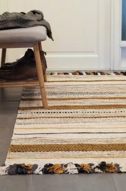 Mattokymppi Oy LOIMU Puuvillamatto 11 Mattokymppi Oy LOIMU Puuvillamatto -säilytyshuonekalukauppa Loimu matto okra milj 2