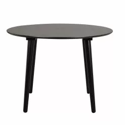 Rowico AB LOTTA Ruokapöytä Pyöreä 106 Cm -säilytyshuonekalukauppa Lotta ruokapoyta 106 pyorea musta 110669