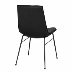 Rowico AB LOWELL Tuoli -säilytyshuonekalukauppa Lowell tuoli musta nahka 120255 3