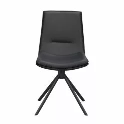 Rowico AB LOWELL Tuoli Pyörivä 12 Rowico AB LOWELL Tuoli Pyörivä -säilytyshuonekalukauppa Lowell tuoli musta nahka kaantyva 120253