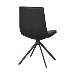 Rowico AB LOWELL Tuoli Pyörivä 13 Rowico AB LOWELL Tuoli Pyörivä -säilytyshuonekalukauppa Lowell tuoli musta nahka kaantyva 120253 3