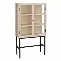 Rowico AB MARSHALLE Vitriini 85 Cm -säilytyshuonekalukauppa Marshalle vitriinikaappi valkotammi 119085 1