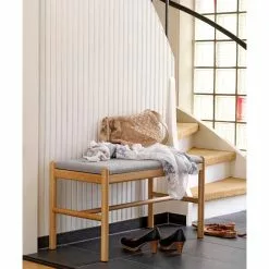 Rowico AB MILFORD Eteispenkki 80 Cm -säilytyshuonekalukauppa Milford penkki tammi 119506 milj