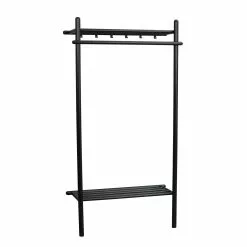 Rowico AB MILFORD Vaaterekki -säilytyshuonekalukauppa Milford vaaterekki musta 119545