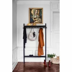 Rowico AB MILFORD Vaaterekki -säilytyshuonekalukauppa Milford vaaterekki musta milj1