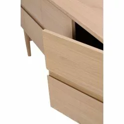 Rowico AB MORESBY Tv-taso 135 Cm -säilytyshuonekalukauppa Moresby taso valkotammi detalj