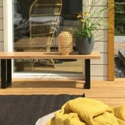 Vilbel Ou VENLA Penkki Suorilla Metallijaloilla 20 Vilbel Ou VENLA Penkki Suorilla Metallijaloilla -säilytyshuonekalukauppa Nauvo penkki 150 antiikki musta 1 asuntomessut 2020