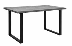 Vilbel Ou VENLA Lankkupöytä Suorilla Metallijaloilla -säilytyshuonekalukauppa Nauvo rp 150x93 harmaa musta