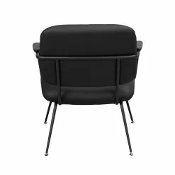 Rowico AB PRESCOTT Nojatuoli Nahkaverhoilulla -säilytyshuonekalukauppa Prescott tuoli musta 120110 4