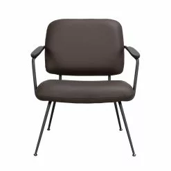 Rowico AB PRESCOTT Nojatuoli Nahkaverhoilulla -säilytyshuonekalukauppa Presscott tuoli ruskea 120111